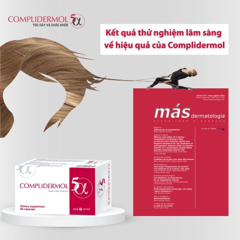 Kết quả thử nghiệm lâm sàng về hiệu quả của Complidermol Kết quả thử nghiệm lâm sàng về hiệu quả của Complidermol